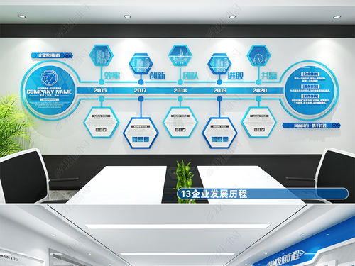 藍色科技感企業(yè)展廳與辦公空間一體化設計方案 賦能企業(yè)文化與未來愿景